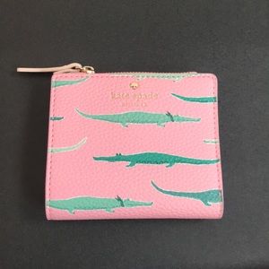 NWT Kate Spade Mini Alligator Wallet
